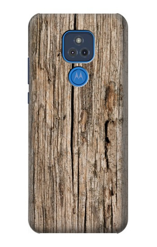 S0600 Wood Graphic Printed Case Cover Custodia per Motorola Moto G Play (2021)