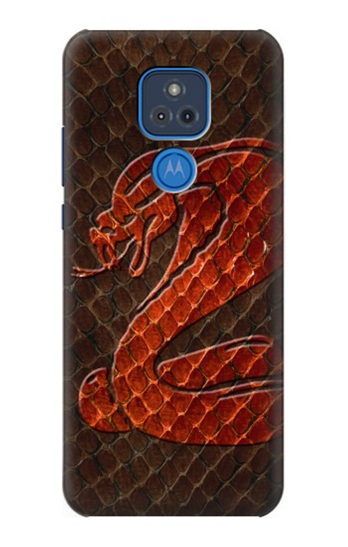 S0663 Cobra Snake Skin Case Cover Custodia per Motorola Moto G Play (2021)
