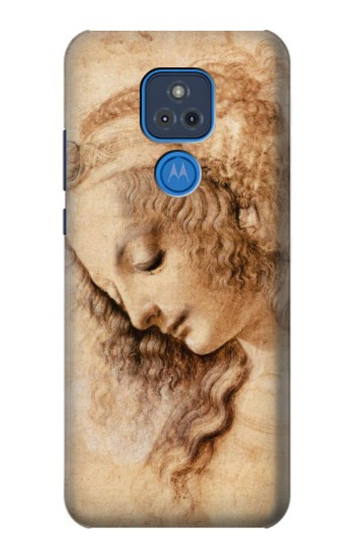 S1045 Leonardo da Vinci Woman's Head Case Cover Custodia per Motorola Moto G Play (2021)