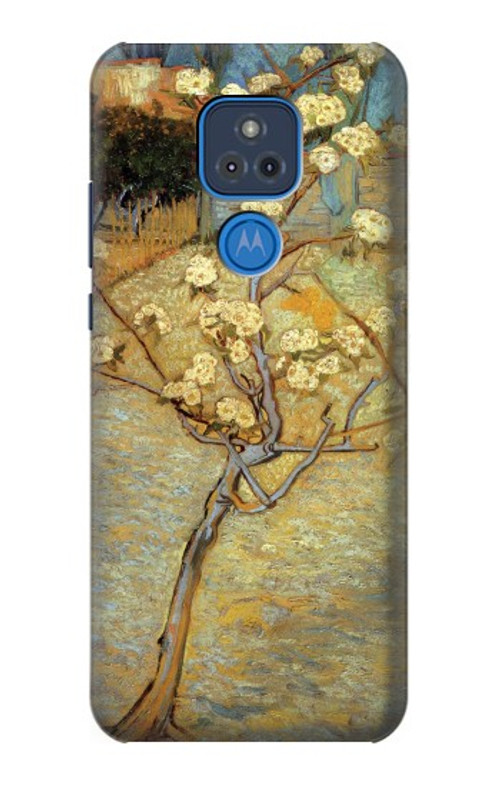 S1978 Van Gogh Letter Pear Tree Blossom Case Cover Custodia per Motorola Moto G Play (2021)