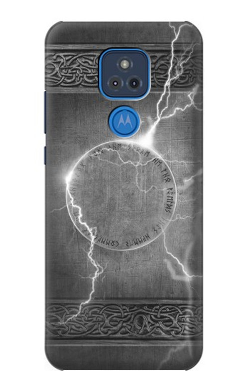 S2533 Thor Thunder Strike Hammer Case Cover Custodia per Motorola Moto G Play (2021)