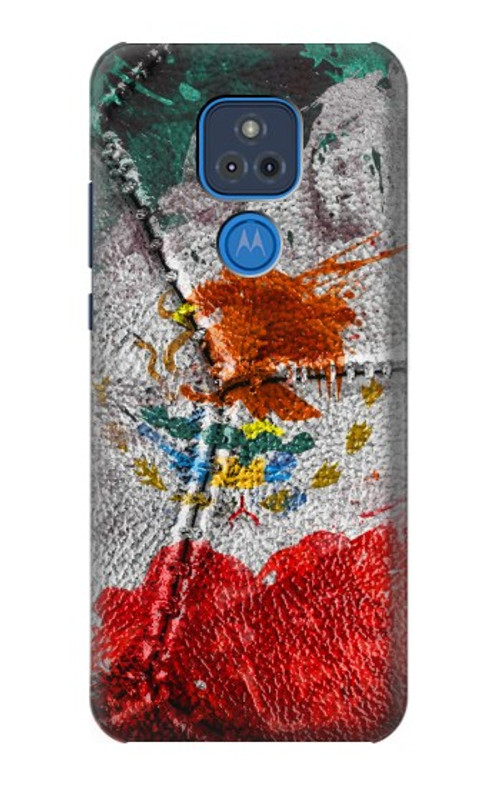 S3314 Mexico Flag Vinatage Football Graphic Case Cover Custodia per Motorola Moto G Play (2021)