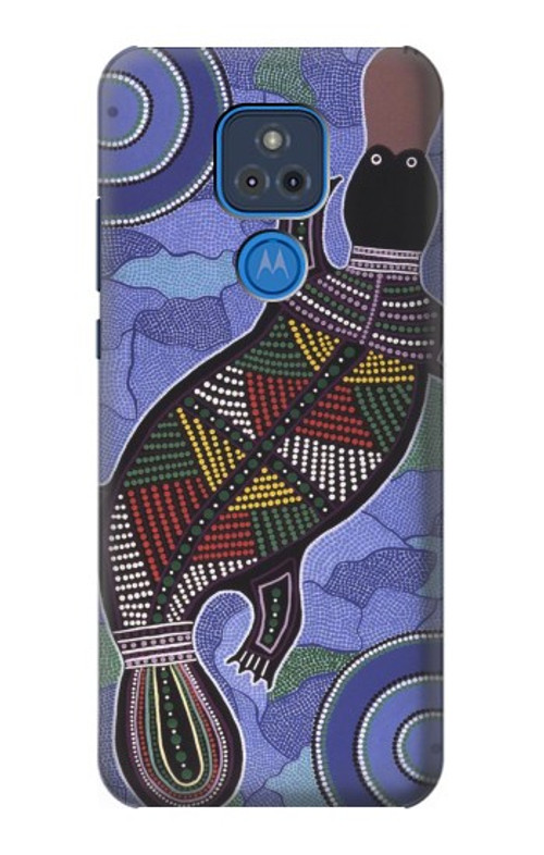 S3387 Platypus Australian Aboriginal Art Case Cover Custodia per Motorola Moto G Play (2021)