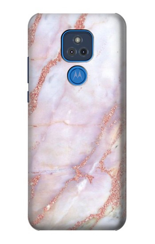 S3482 Soft Pink Marble Graphic Print Case Cover Custodia per Motorola Moto G Play (2021)