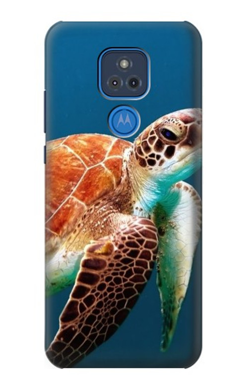S3497 Green Sea Turtle Case Cover Custodia per Motorola Moto G Play (2021)