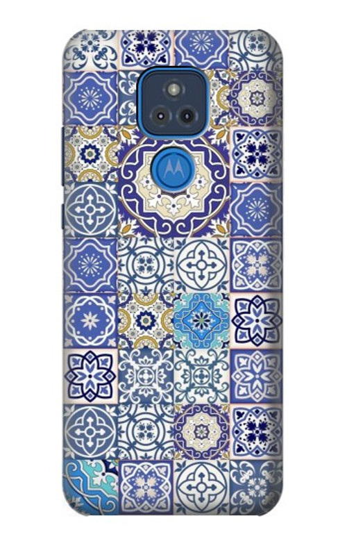 S3537 Moroccan Mosaic Pattern Case Cover Custodia per Motorola Moto G Play (2021)