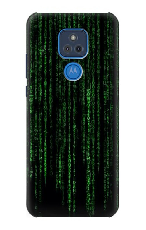 S3668 Binary Code Case Cover Custodia per Motorola Moto G Play (2021)