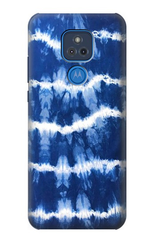 S3671 Blue Tie Dye Case Cover Custodia per Motorola Moto G Play (2021)