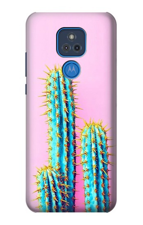 S3673 Cactus Case Cover Custodia per Motorola Moto G Play (2021)