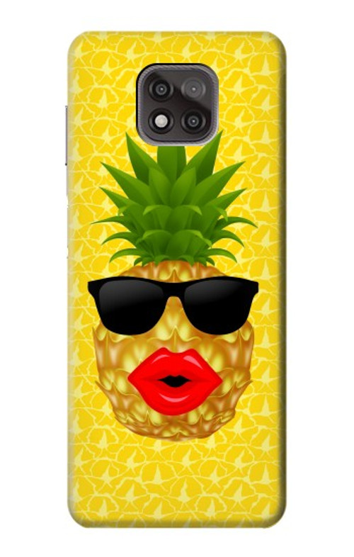 S2443 Funny Pineapple Sunglasses Kiss Case Cover Custodia per Motorola Moto G Power (2021)