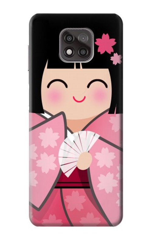 S3042 Japan Girl Hina Doll Kimono Sakura Case Cover Custodia per Motorola Moto G Power (2021)