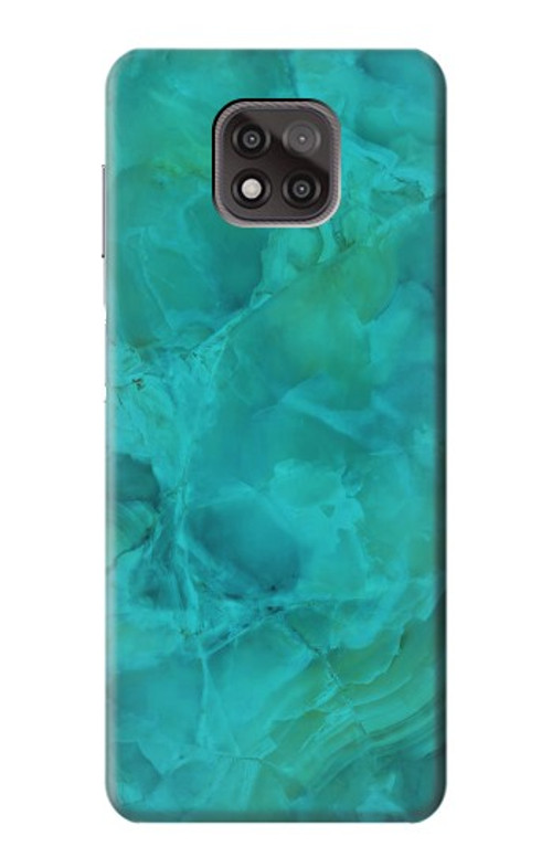 S3147 Aqua Marble Stone Case Cover Custodia per Motorola Moto G Power (2021)