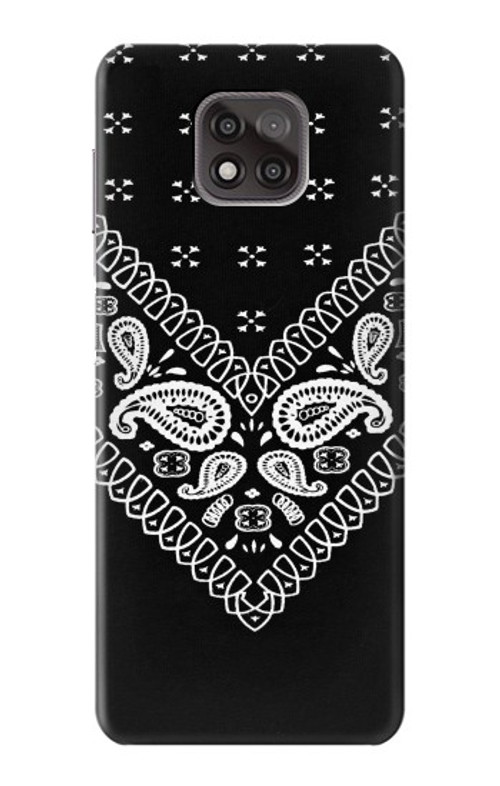 S3363 Bandana Black Pattern Case Cover Custodia per Motorola Moto G Power (2021)