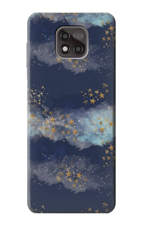 S3364 Gold Star Sky Case Cover Custodia per Motorola Moto G Power (2021)