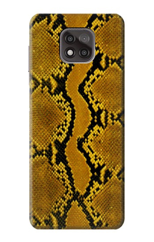 S3365 Yellow Python Skin Graphic Print Case Cover Custodia per Motorola Moto G Power (2021)