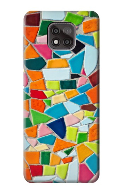 S3391 Abstract Art Mosaic Tiles Graphic Case Cover Custodia per Motorola Moto G Power (2021)