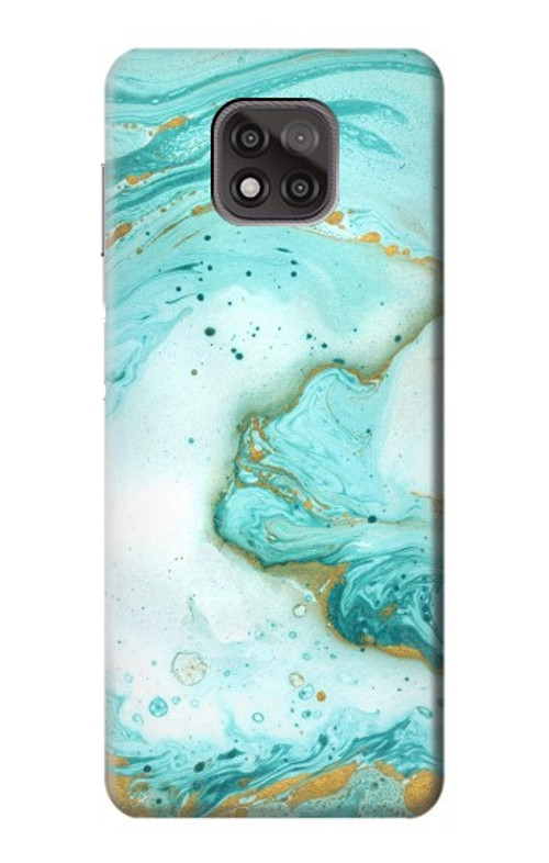 S3399 Green Marble Graphic Print Case Cover Custodia per Motorola Moto G Power (2021)