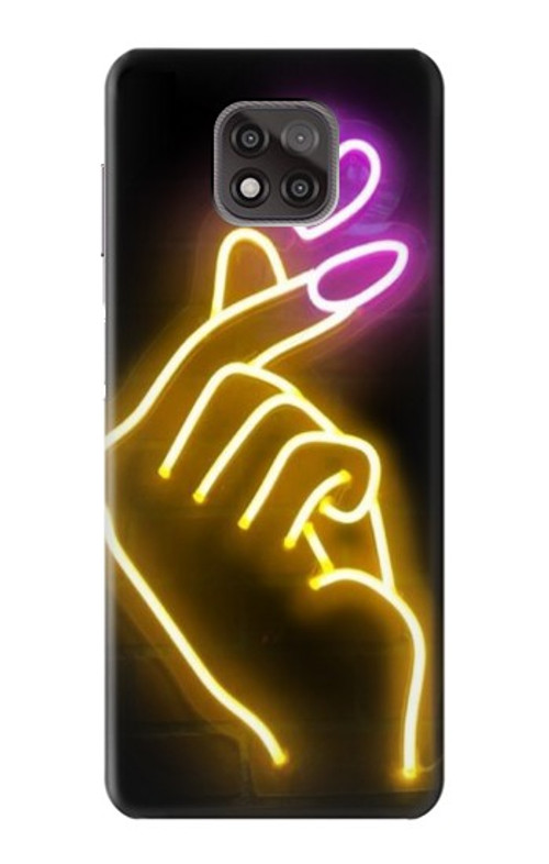 S3512 Cute Mini Heart Neon Graphic Case Cover Custodia per Motorola Moto G Power (2021)