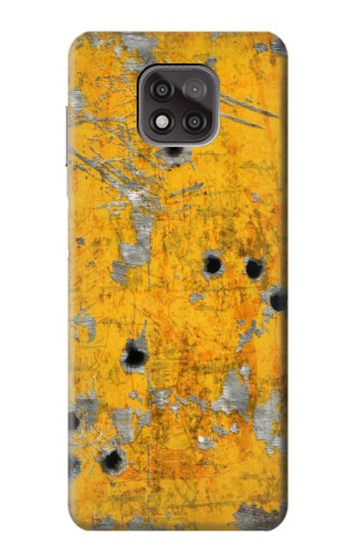 S3528 Bullet Rusting Yellow Metal Case Cover Custodia per Motorola Moto G Power (2021)