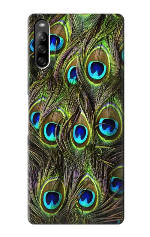 S1965 Peacock Feather Case Cover Custodia per Sony Xperia L5