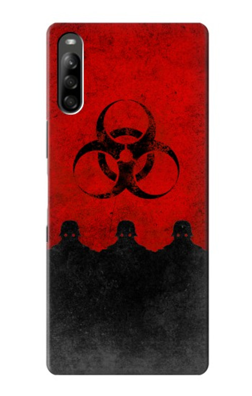 S2917 Biohazards Virus Red Alert Case Cover Custodia per Sony Xperia L5