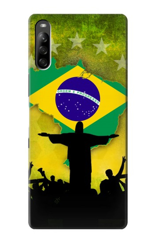 S2981 Brazil Football Soccer Case Cover Custodia per Sony Xperia L5