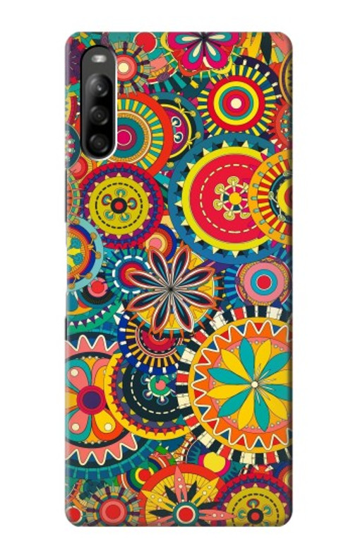 S3272 Colorful Pattern Case Cover Custodia per Sony Xperia L5