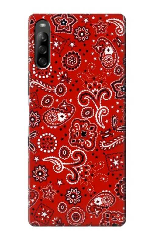 S3354 Red Classic Bandana Case Cover Custodia per Sony Xperia L5