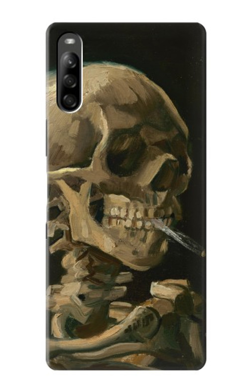 S3358 Vincent Van Gogh Skeleton Cigarette Case Cover Custodia per Sony Xperia L5