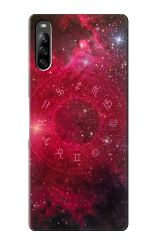 S3368 Zodiac Red Galaxy Case Cover Custodia per Sony Xperia L5