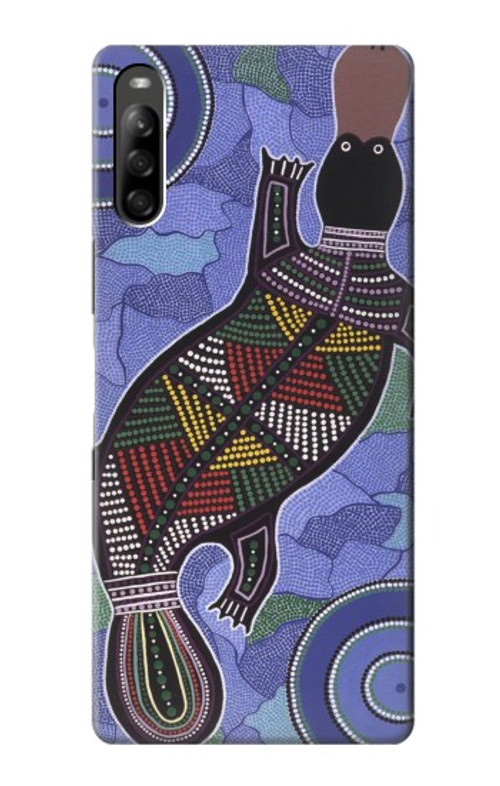 S3387 Platypus Australian Aboriginal Art Case Cover Custodia per Sony Xperia L5