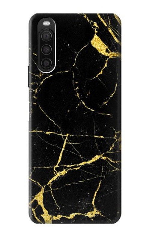 S2896 Gold Marble Graphic Printed Case Cover Custodia per Sony Xperia 10 III