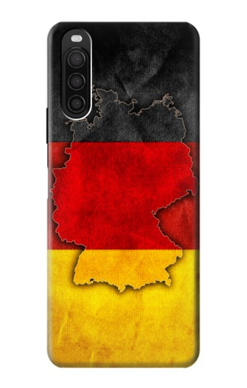 S2935 Germany Flag Map Case Cover Custodia per Sony Xperia 10 III