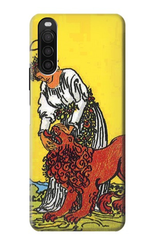 S3458 Strength Tarot Card Case Cover Custodia per Sony Xperia 10 III