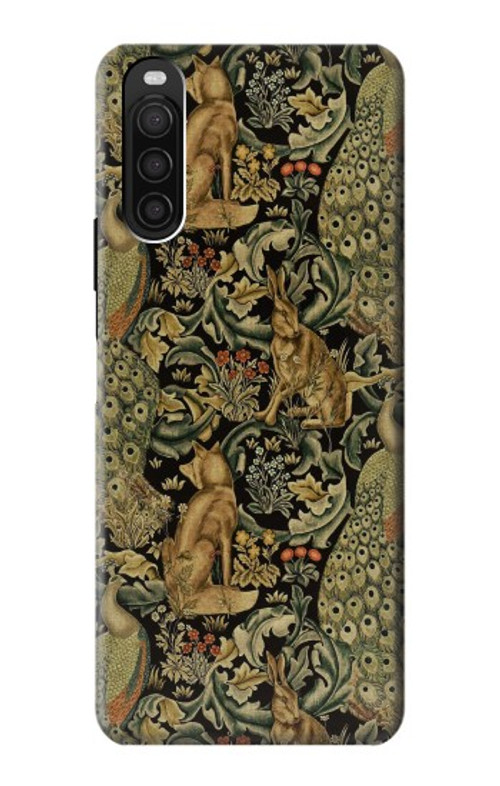 S3661 William Morris Forest Velvet Case Cover Custodia per Sony Xperia 10 III