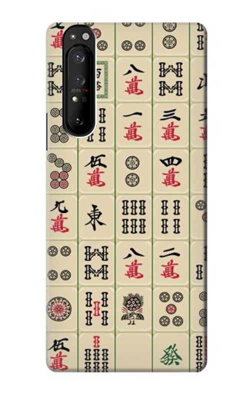 S0802 Mahjong Case Cover Custodia per Sony Xperia 1 III S0802 Mahjong Case Cover Custodia per Sony Xperia 1 III