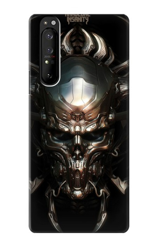 S1027 Hardcore Metal Skull Case Cover Custodia per Sony Xperia 1 III S1027 Hardcore Metal Skull Case Cover Custodia per Sony Xperia 1 III