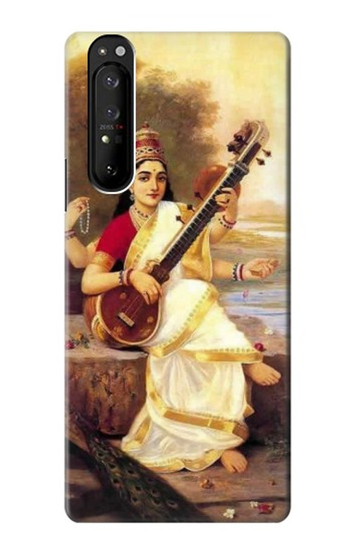 S1420 Saraswati Hindu Goddess Case Cover Custodia per Sony Xperia 1 III S1420 Saraswati Hindu Goddess Case Cover Custodia per Sony Xperia 1 III