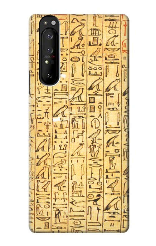 S1625 Egyptian Coffin Texts Case Cover Custodia per Sony Xperia 1 III S1625 Egyptian Coffin Texts Case Cover Custodia per Sony Xperia 1 III
