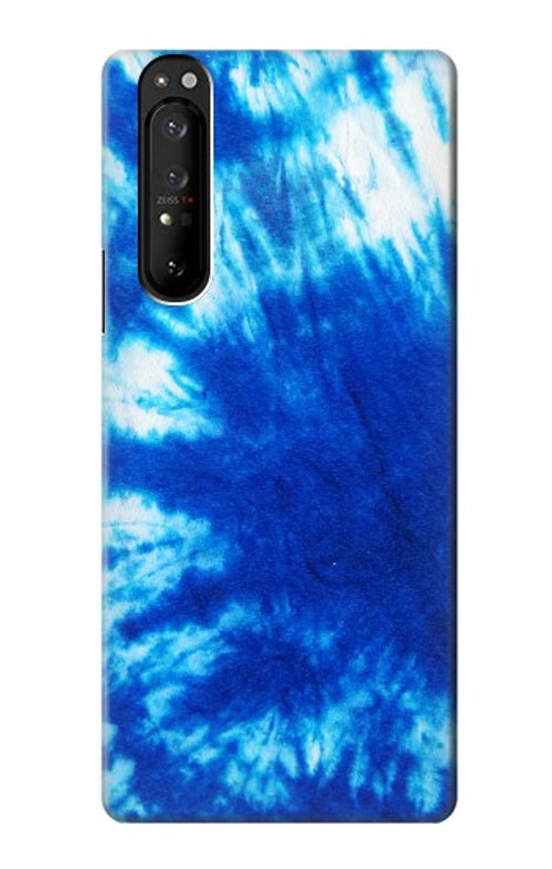 S1869 Tie Dye Blue Case Cover Custodia per Sony Xperia 1 III