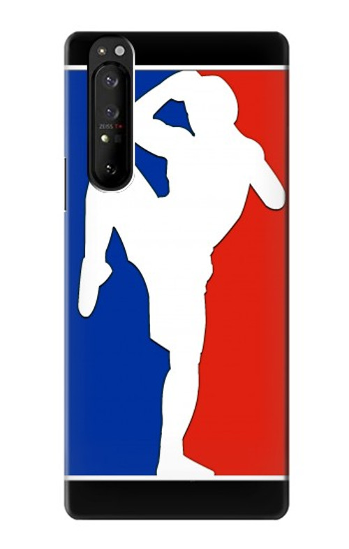 S2278 Muay Thai Kickboxing MMA Martial Art White Case Cover Custodia per Sony Xperia 1 III