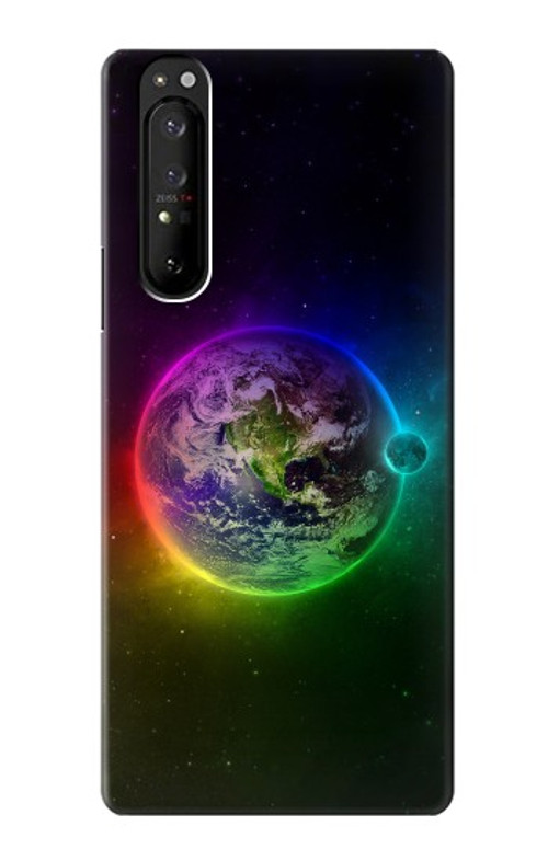 S2570 Colorful Planet Case Cover Custodia per Sony Xperia 1 III S2570 Colorful Planet Case Cover Custodia per Sony Xperia 1 III