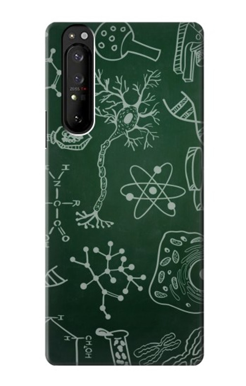 S3211 Science Green Board Case Cover Custodia per Sony Xperia 1 III