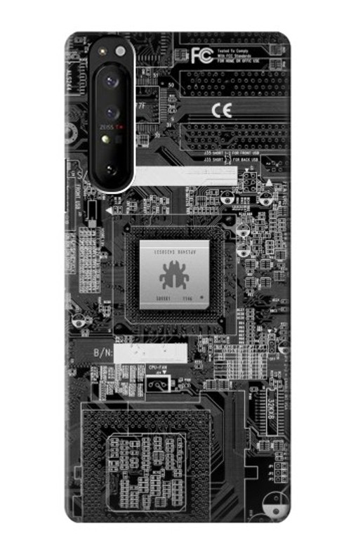 S3434 Bug Circuit Board Graphic Case Cover Custodia per Sony Xperia 1 III