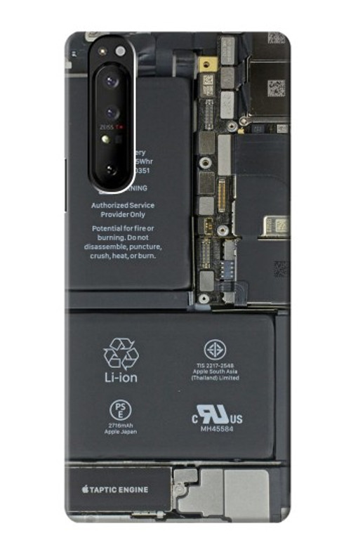 S3467 Inside Mobile Phone Graphic Case Cover Custodia per Sony Xperia 1 III