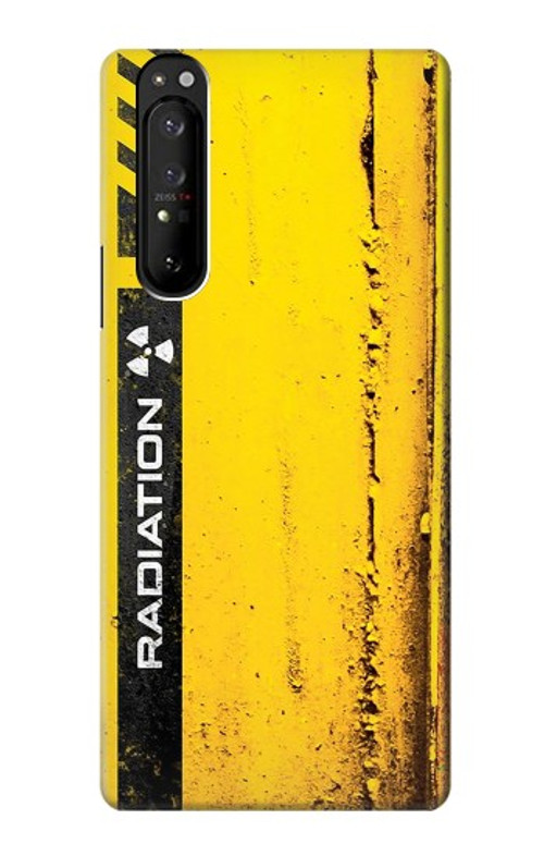 S3714 Radiation Warning Case Cover Custodia per Sony Xperia 1 III