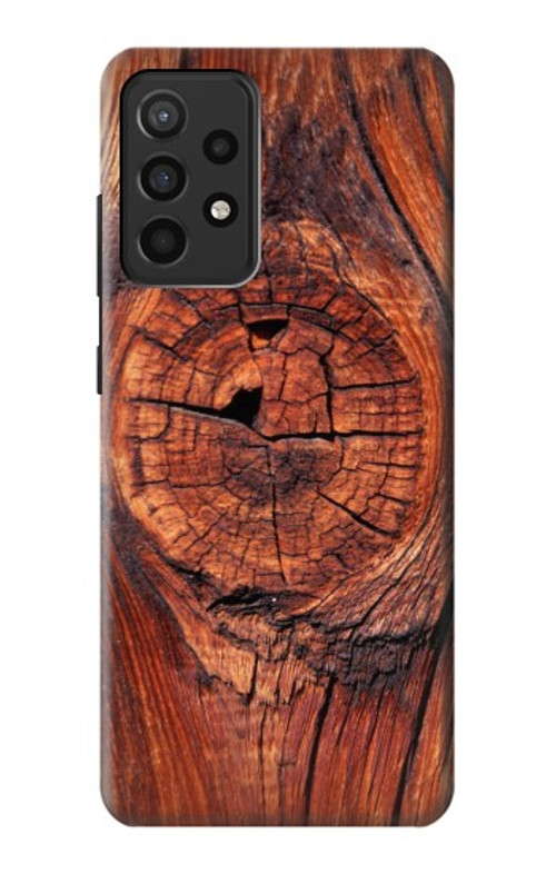 S0603 Wood Graphic Printed Case Cover Custodia per Samsung Galaxy A52, Galaxy A52 5G
