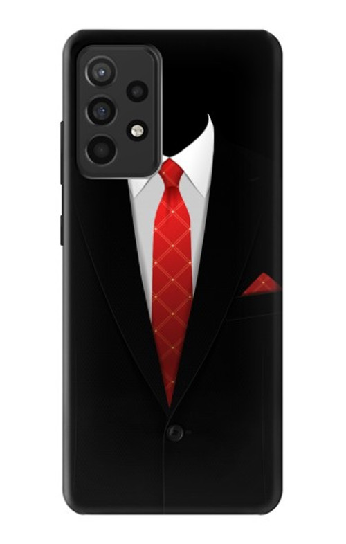 S1805 Black Suit Case Cover Custodia per Samsung Galaxy A52, Galaxy A52 5G