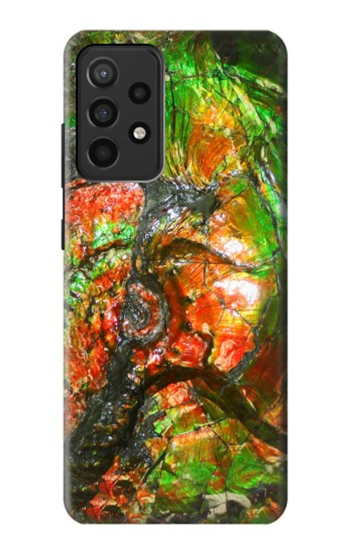 S2694 Ammonite Fossil Case Cover Custodia per Samsung Galaxy A52, Galaxy A52 5G