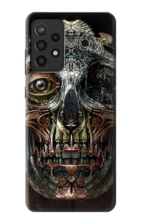 S1685 Steampunk Skull Head Case Cover Custodia per Samsung Galaxy A72, Galaxy A72 5G